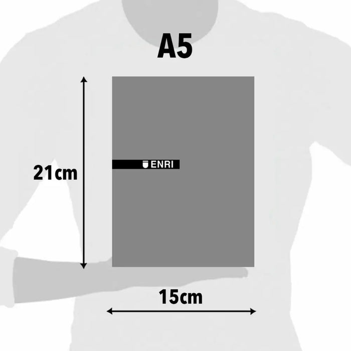 Хартиена Торбичка ENRI Червен A5 80 Листи 4 mm (5 броя)
