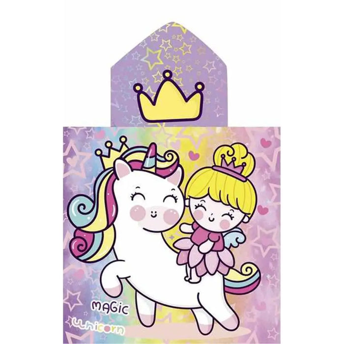 Хавлия пончо с качулка Secaneta Unicornprins 60 x 120 cm