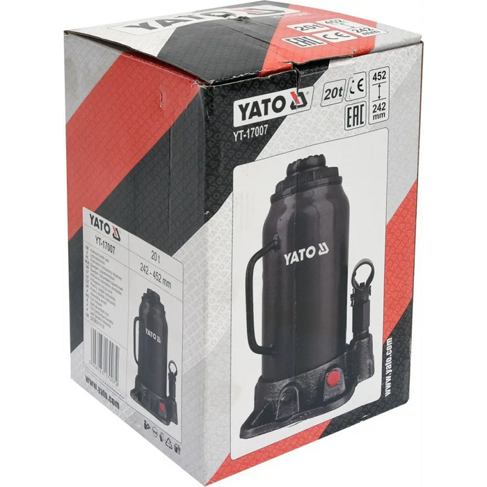 ХИДРАВЛИЧЕН СТЪЛБОВ ПОВДИГАЧ 20T YT-17007 YATO