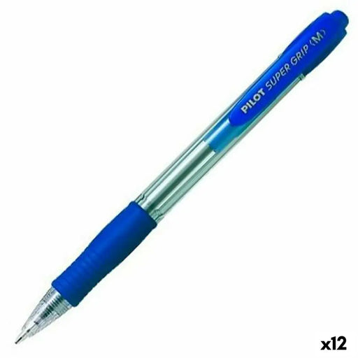 Химикал Pilot Supergrip Син 0,4 mm 1 mm (12 броя)
