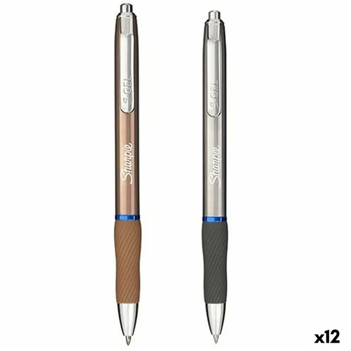Химикал Sharpie SGEL Metallic Син Сребрист Мед 0,7 mm (12