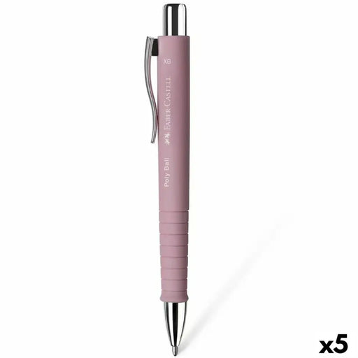 Химикал Faber-Castell Poly Ball XB Розов (5 броя)