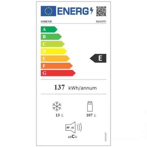 Хладилник GORENJE RB492PW 120 л