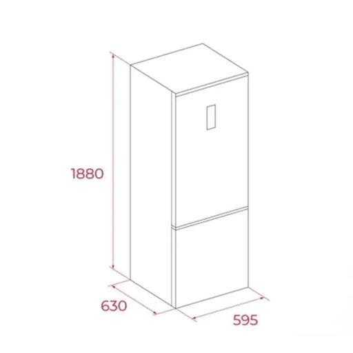 Хладилник с фризер TEKA RBF 44630 BK 310 л No Frost 188 см