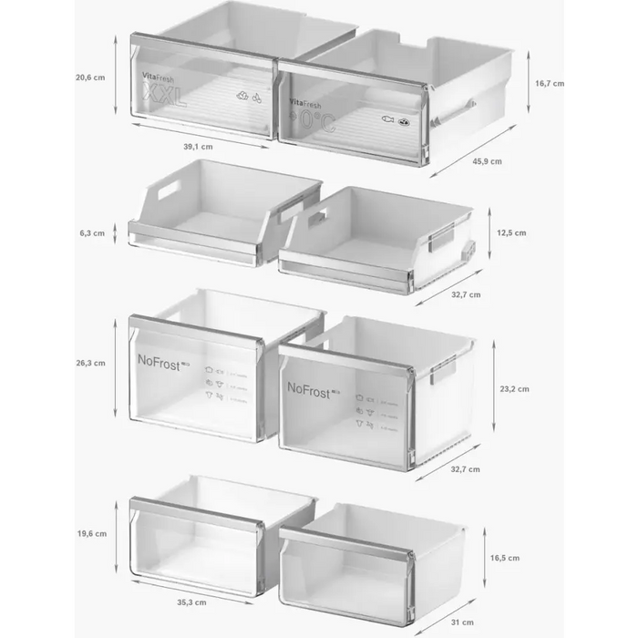 Хладилник с фризер BOSCH KFD96APEA 574 л NoFrost 183x90 см