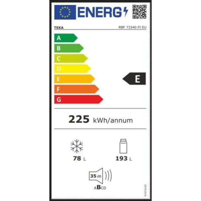 Хладилник за вграждане TEKA RBF 73340 FI EU