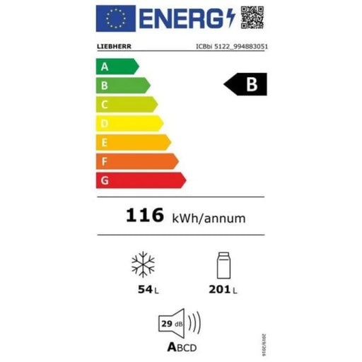 Хладилник за вграждане LIEBHERR ICBbi 5122 255 л Plus