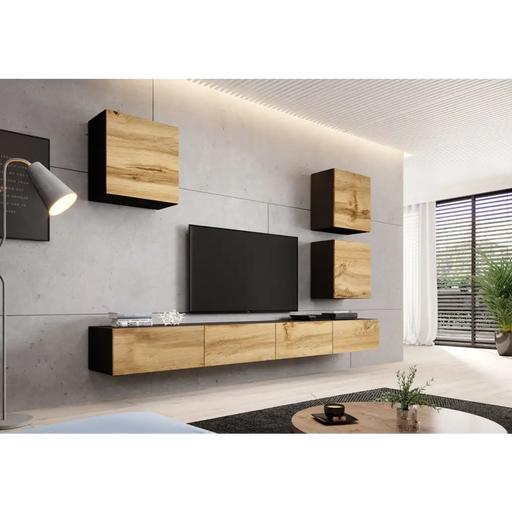 Холна гарнитура Cama VIGO 22 черно/вотан дъб