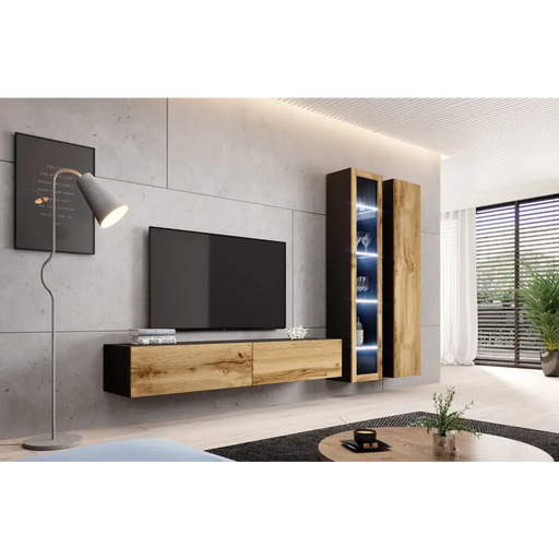 Холна гарнитура Cama VIGO 3 черен/дъб вотан