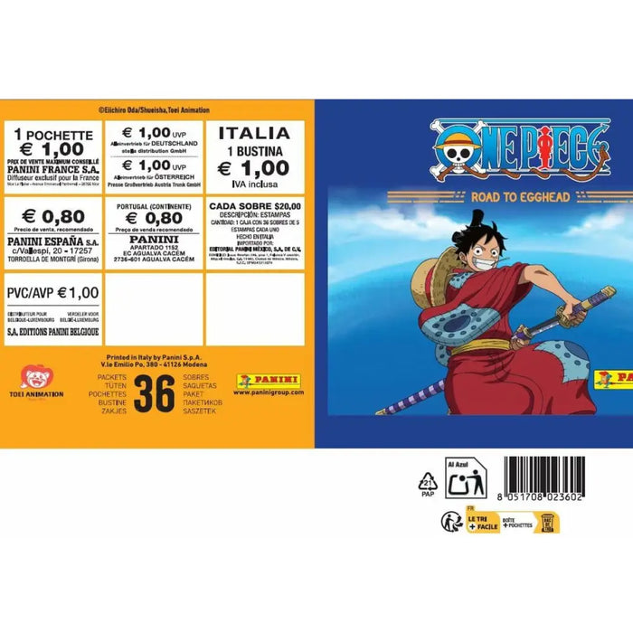 Хром пакет Panini One Piece Road to Egghead 180 Части
