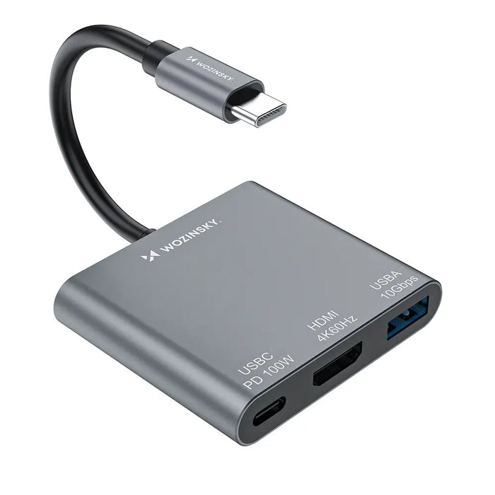 Хъб Wozinsky WHCH-01 USB-C PD 100W HDMI 4K@30Hz USB-A