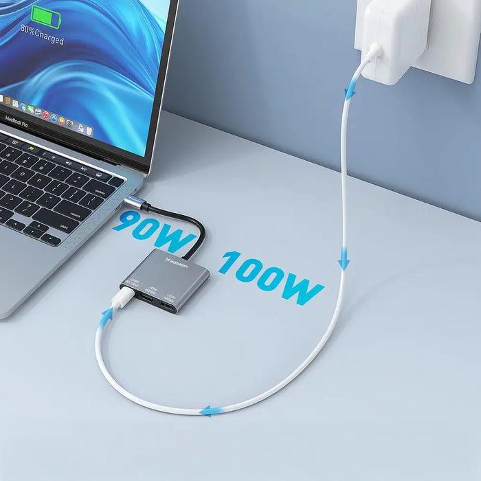 Хъб Wozinsky WHCH-01 USB-C PD 100W HDMI 4K@30Hz USB-A