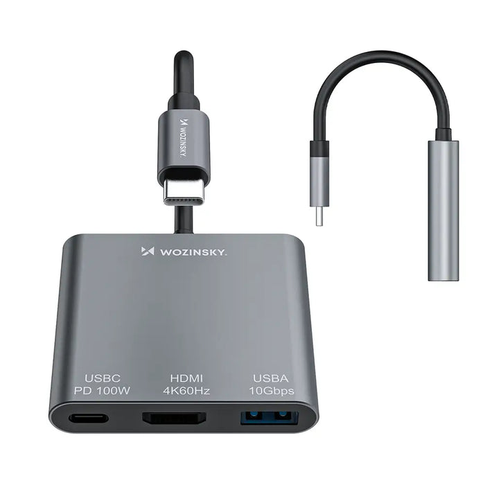 Хъб Wozinsky WHCH-01 USB-C PD 100W HDMI 4K@30Hz USB-A