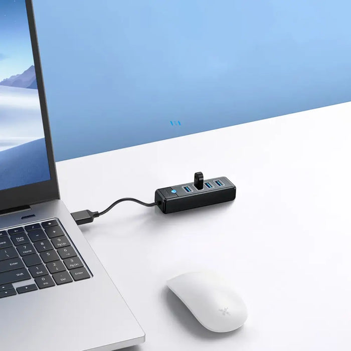 Хъб Orico PW4U-U3 USB-A / 4x USB-A 3.0 - черен