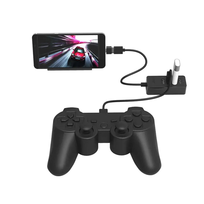 Хъб Orico W5P-U2-100 4x USB-A 2.0 + microUSB 5V 1m - черен