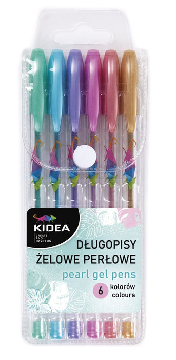 Перлени гел химикалки Kidea - 6 цвята