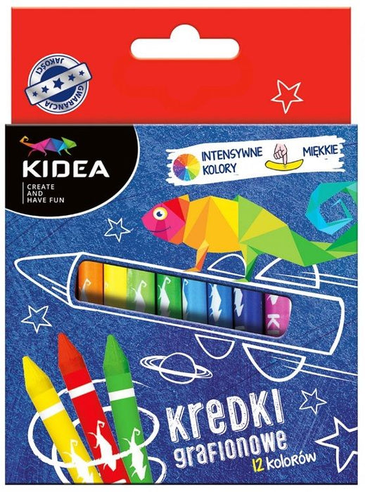 Каолинови пастели Kidea - 12 цвята