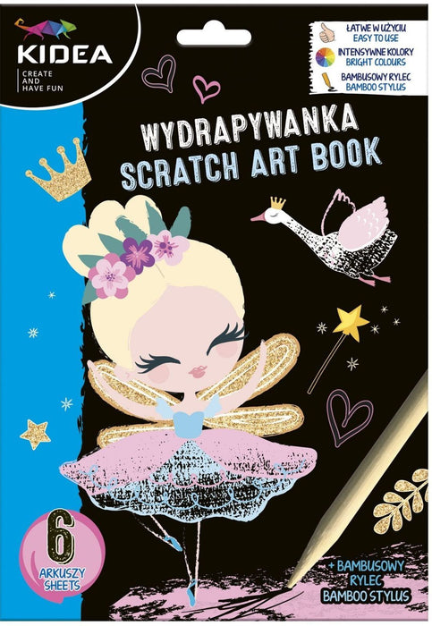 Скреч картини Kidea - Балерина, 6 листа
