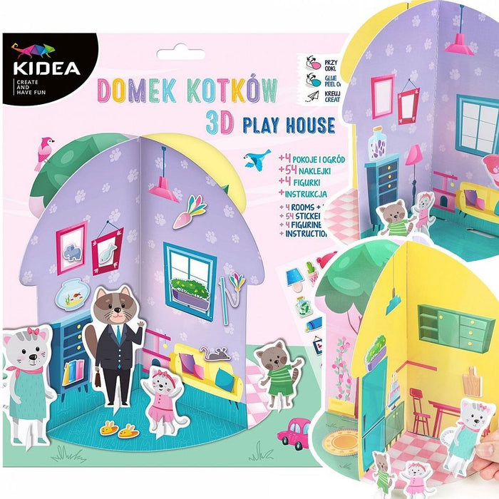 Направи си 3D къща Kidea - Котенца