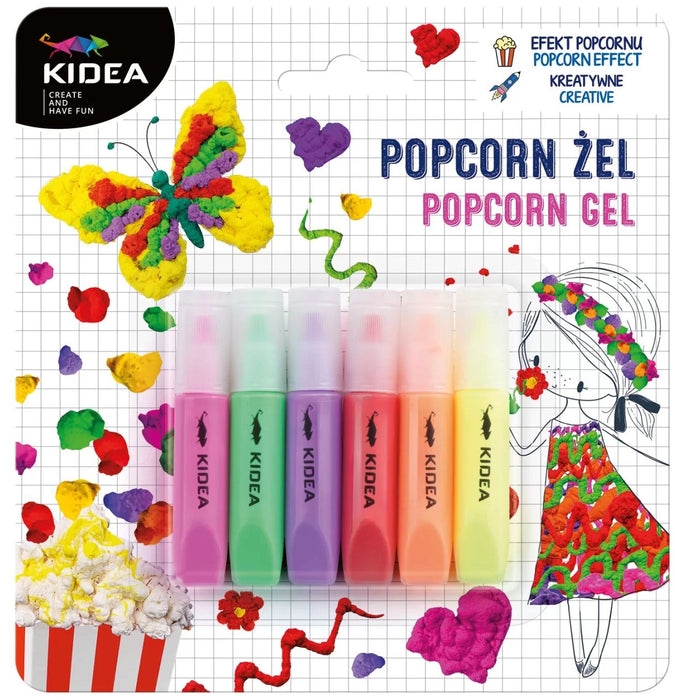 Гел Kidea - Пуканки, 6 цвята