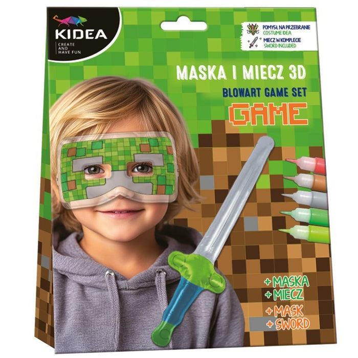 Творчески комплект 3D маска Kidea - Minecraft