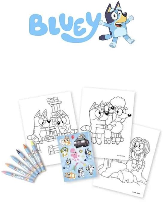 Сет за оцветяване Kids Licensing - Bluey, с тетрадка