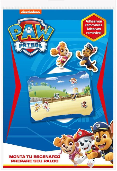 Комплект макет със стикери Kids Licensing - Paw Patrol