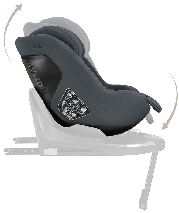Стол за кола KikkaBoo Platinum - i-Class Plus, i-Size, 40-105 cm, Graphite