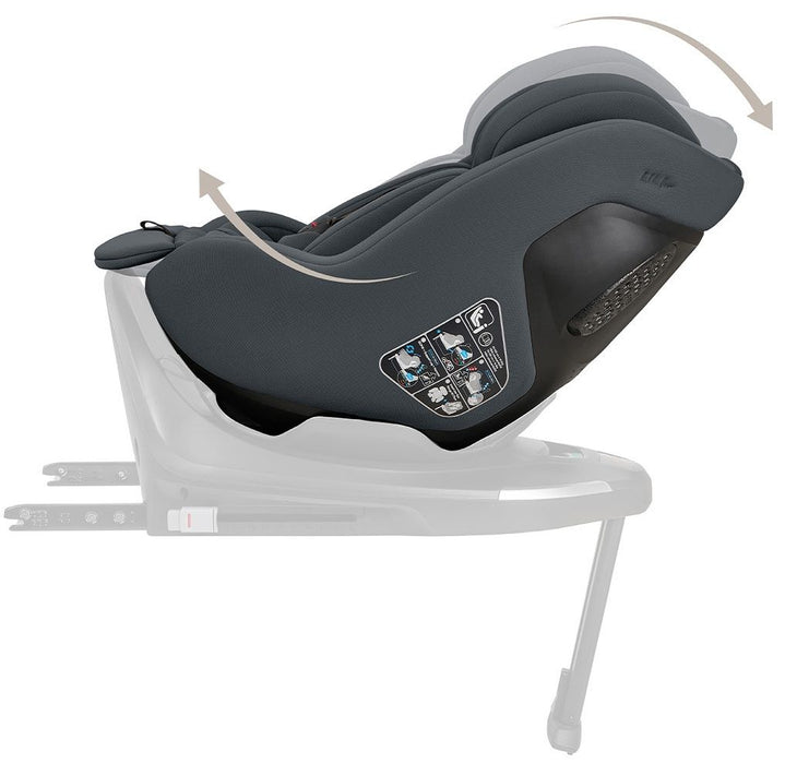 Стол за кола KikkaBoo Platinum - i-Class Plus, i-Size, 40-105 cm, Graphite