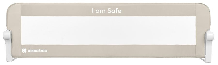 Предпазна преграда за легло KikkaBoo - I am safe, 150 cm, Beige