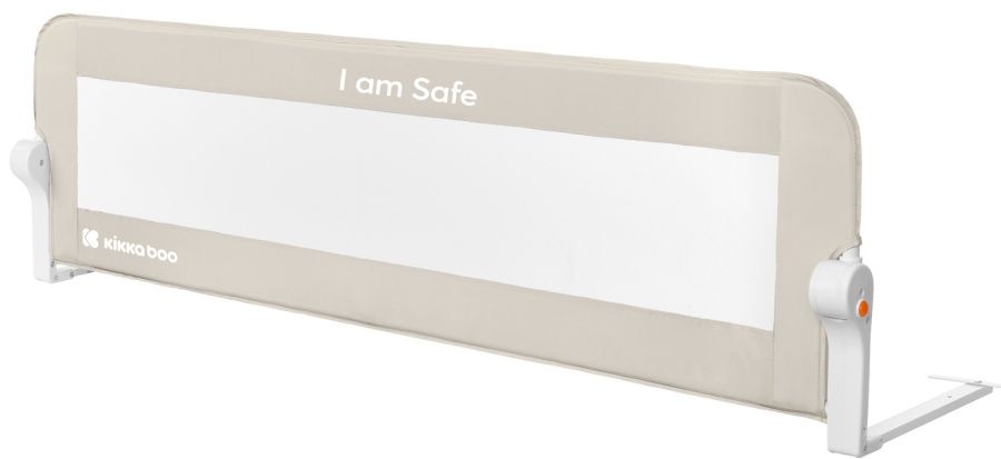 Предпазна преграда за легло KikkaBoo - I am safe, 150 cm, Beige