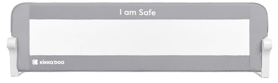 Предпазна преграда за легло KikkaBoo - I am safe, 150 cm, Grey