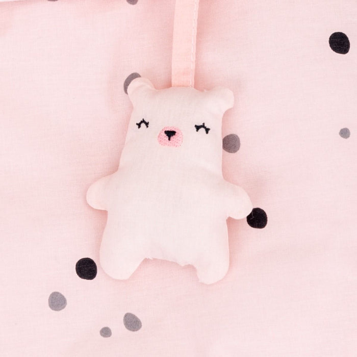 Кош за памперси с връзки KikkaBoo Bear with me - Розов