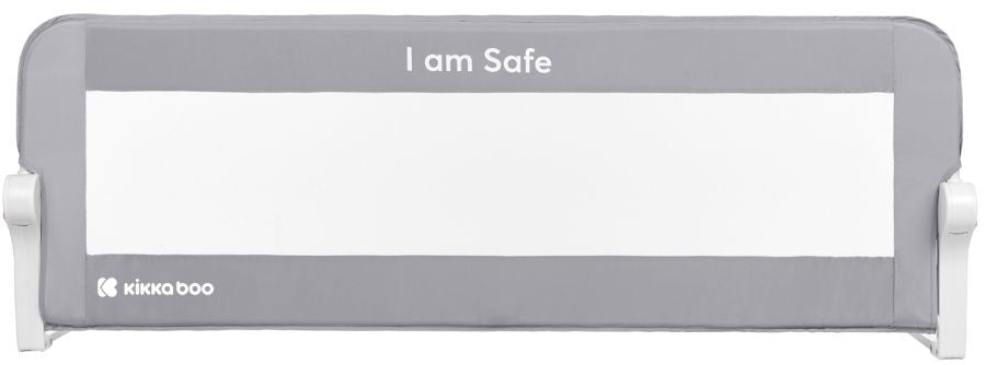 Предпазна преграда за легло KikkaBoo - I am safe, 120 cm, сива
