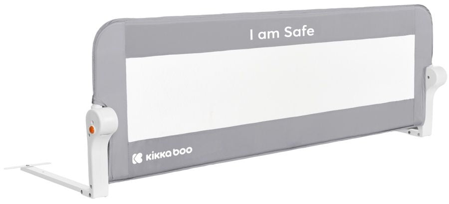Предпазна преграда за легло KikkaBoo - I am safe, 120 cm, сива