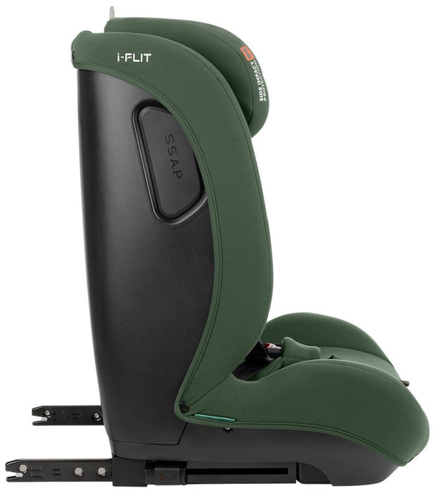 Стол за кола KikkaBoo - i-Flit, IsoFix, i-Size, 76-150 cm, Army Green