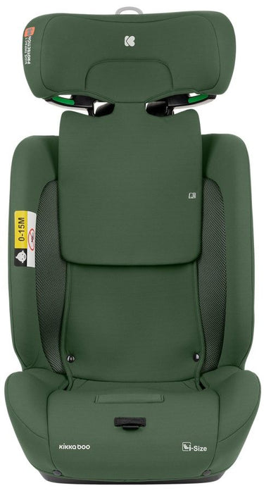 Стол за кола KikkaBoo - i-Flit, IsoFix, i-Size, 76-150 cm, Army Green