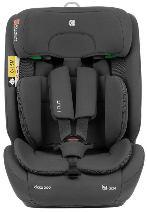 Стол за кола KikkaBoo - i-Flit, IsoFix, i-Size, 76-150 cm, Dark Grey