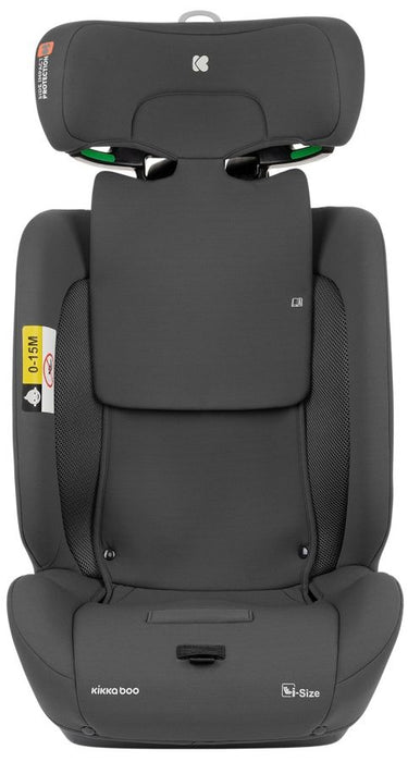 Стол за кола KikkaBoo - i-Flit, IsoFix, i-Size, 76-150 cm, Dark Grey