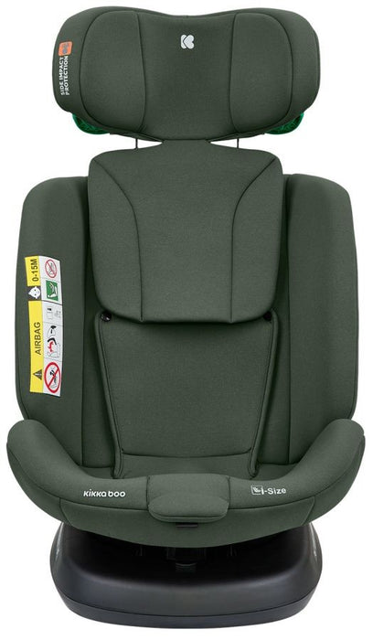 Стол за кола KikkaBoo - i-Defend, 360°, i-Size, IsoFix, 40-150 cm, Army Green