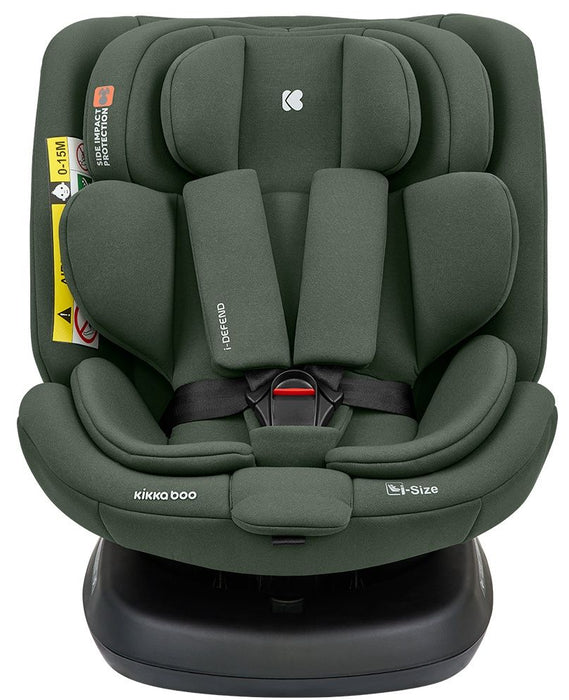 Стол за кола KikkaBoo - i-Defend, 360°, i-Size, IsoFix, 40-150 cm, Army Green