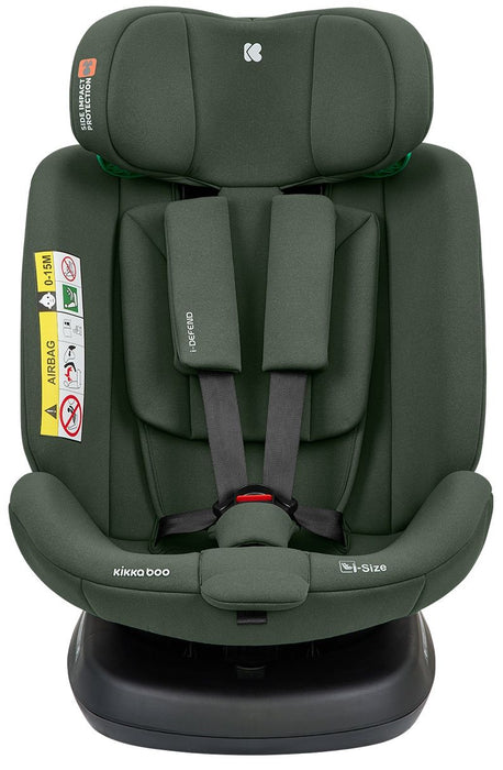 Стол за кола KikkaBoo - i-Defend, 360°, i-Size, IsoFix, 40-150 cm, Army Green
