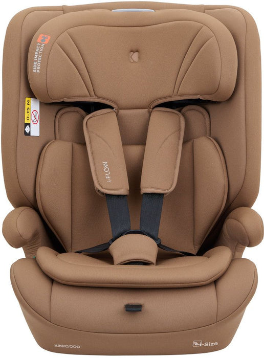 Стол за кола KikkaBoo - i-Flow, i-Size, 76-150 cm, Mocha