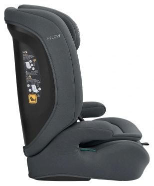 Стол за кола KikkaBoo - i-Flow, i-Size, 76-150 cm, Grey