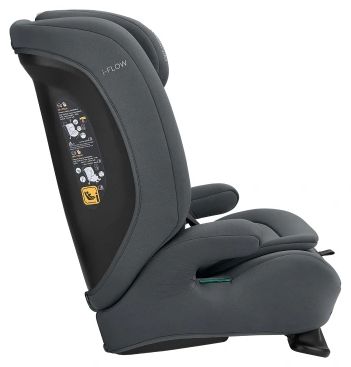 Стол за кола KikkaBoo - i-Flow, i-Size, 76-150 cm, Grey