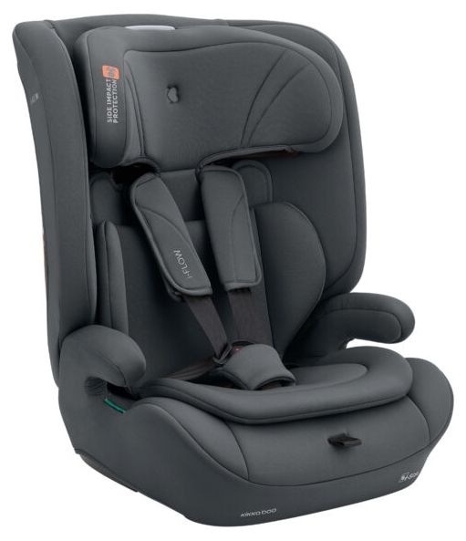 Стол за кола KikkaBoo - i-Flow, i-Size, 76-150 cm, Grey