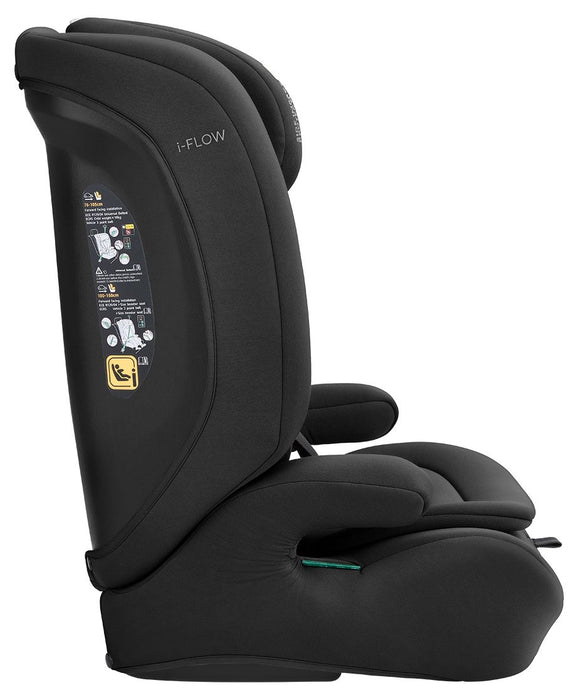 Стол за кола KikkaBoo - i-Flow, i-Size, 76-150 cm, Black