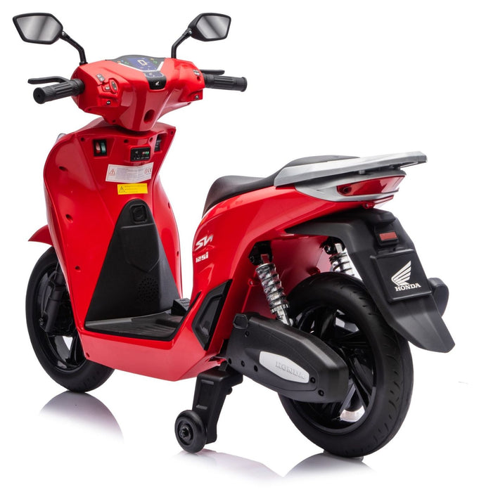 Акумулаторен мотор KikkaBoo - Licensed Honda SH 125i, червен