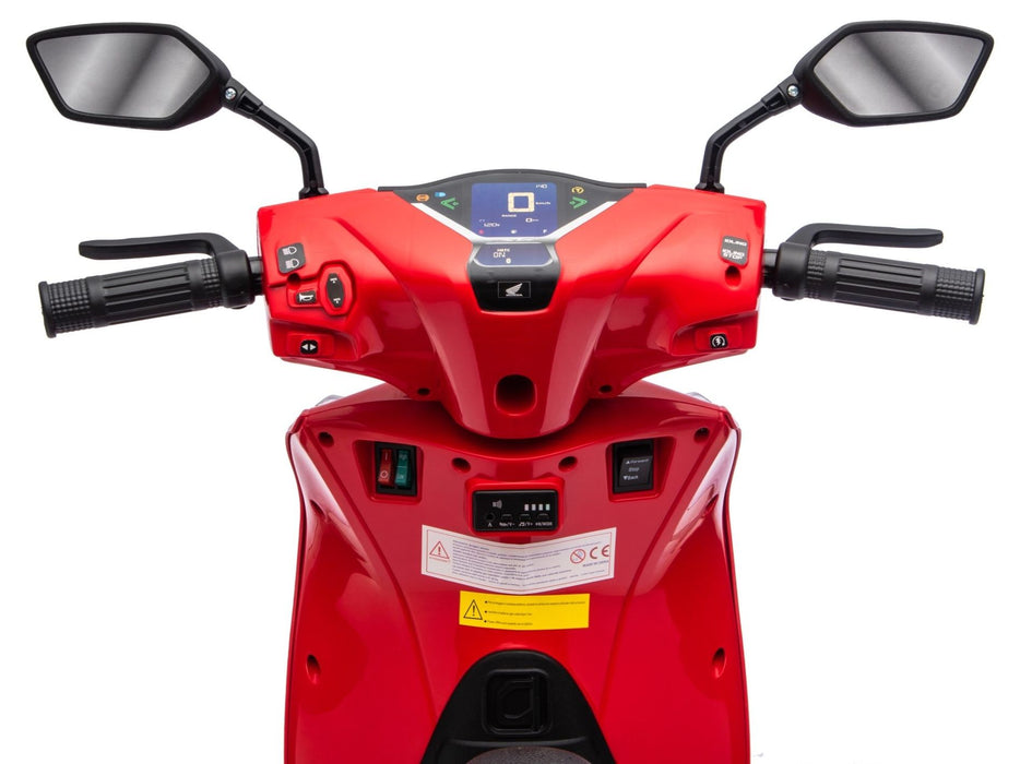 Акумулаторен мотор KikkaBoo - Licensed Honda SH 125i, червен