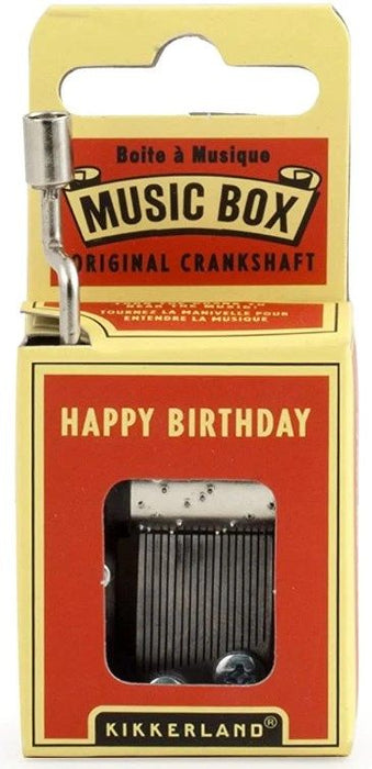 Музикална кутия с манивела Kikkerland - Happy Birthday